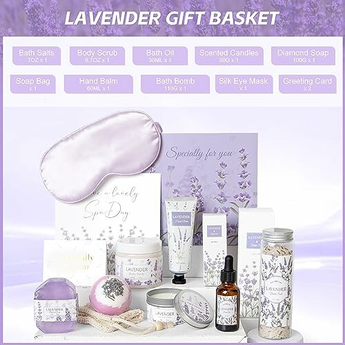 Conjunto de Regalo de Spa de Lavanda