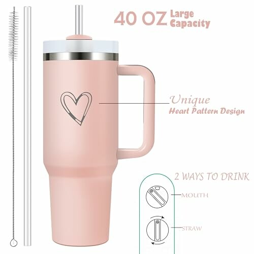Tumbler con Mango 40 oz